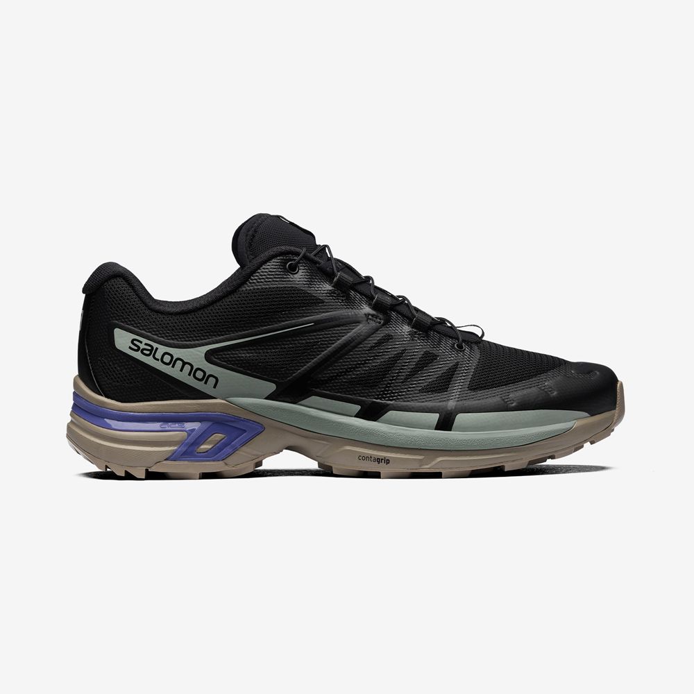 Salomon Singapore Mens Sneakers - XT-WINGS 2 Black / Gray | 52931-ISLW